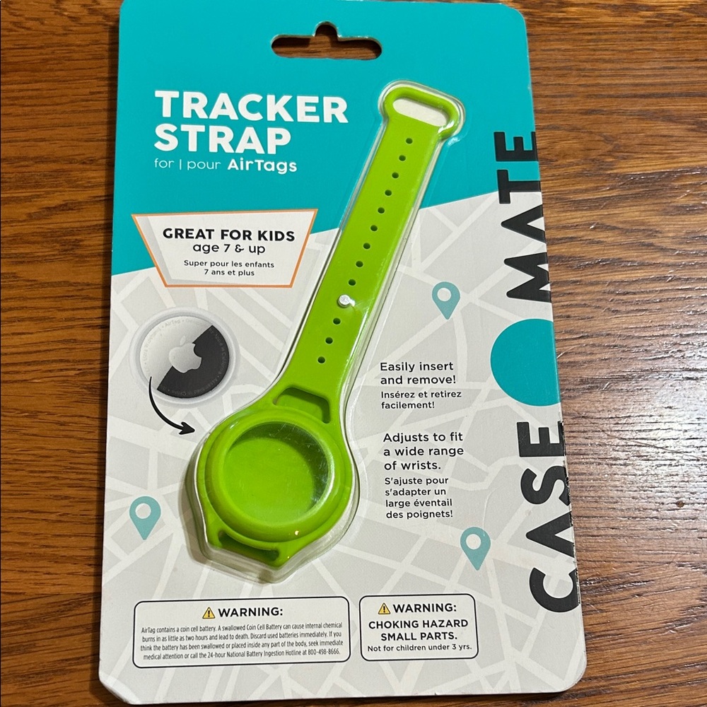 Case Mate Vibrant Green Tracker Strap for air tags